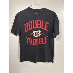 Vintage WWE Bella Twins Double Trouble T-Shirt Large Black Brie Nikki WWE